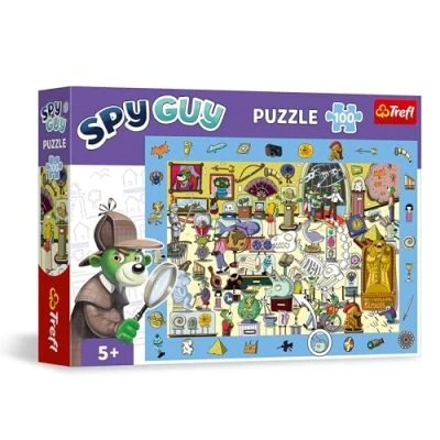 Imagen de Trefl puzle de observación Spy Guy: Museo 100 Piezas Encuentra Todos los Objetos del Marco; con un montón Detalles; Entrenamiento la percepción para niños Desde 5 años Edad