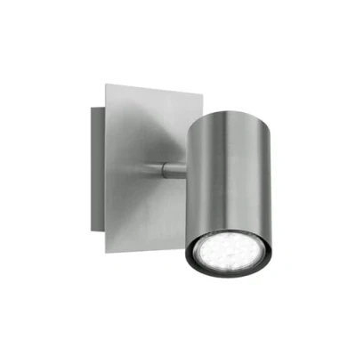 Imagen de Trio 802400107 Serie 8024 Foco, bombilla excluida, GU10, 1,35 W, 230 V, A++, E, IP20, 15 x 12 cm, metal, níquel mate