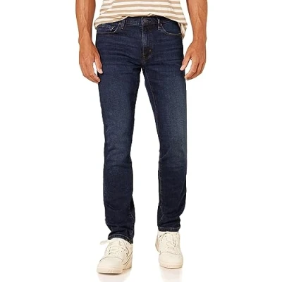 Imagen de Amazon Essentials Vaqueros Ajustados Hombre, Azul Oscuro Vintage, 31W / 30L