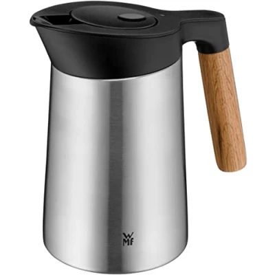 Imagen de WMF Kineo Termo de doble pared (0,6 l, acero inoxidable, con cierre clic, mantiene las bebidas calientes durante 12 horas y frías 24 horas, mate