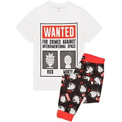 Imagen de Rick y Morty querían una Camiseta con póster de Pijama un pantalón Lounge L