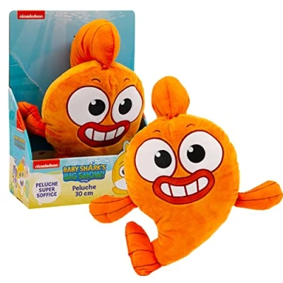 Imagen de Giochi Preziosi Baby Shark Big Show Peluche en Forma de pez Color Naranja para abrazar 30 cm Altura, niños a Partir 3 años, BAH17200, William