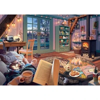 Imagen de Ravensburger The Cosy Shed (versión de 1000 piezas Cozy Retreat) rompecabezas para adultos, cada pieza es única, la tecnología Softclick significa que las encajan perfectamente