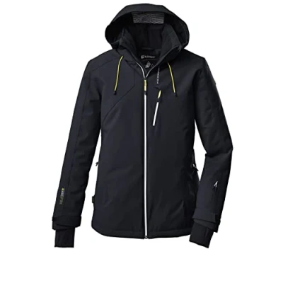 Imagen de Killtec Women&#039;s Chaqueta de esquí/chaqueta funcional con capucha cremallera y protección contra la nieve KSW 10 WMN SKI JCKT, black blue, 36, 38608 000