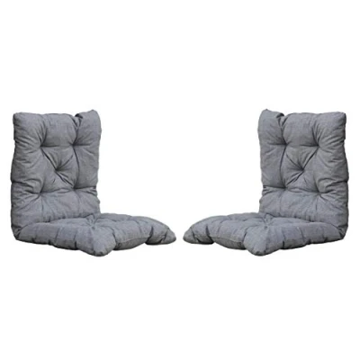 Imagen de Ambientehome Juego de 2 cojines para asiento (98 x 50 8 cm), gris claro