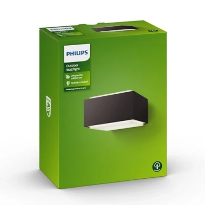 Imagen de Philips myGarden Hedgehog Aplique exterior, resistente a la intemperie, en aluminio, color antracita, IP44