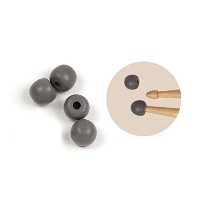 Imagen de Vic FIrth 2 par de tambor silenciador Baquetas silenciosas Consejos práctica universal Pairs per Bag color gris