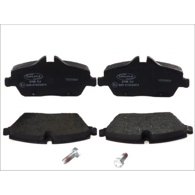 Imagen de DELPHI LP2186 Juego de pastillas freno preparado para indicador desgaste Chapa antichirridos con accesorios BMW: 1 Hatchback, Coupé