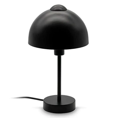Imagen de B.K.Licht lámpara de mesa I casquillo E14 para máx. 25 Watt 1 incl. interruptor cable mate negro