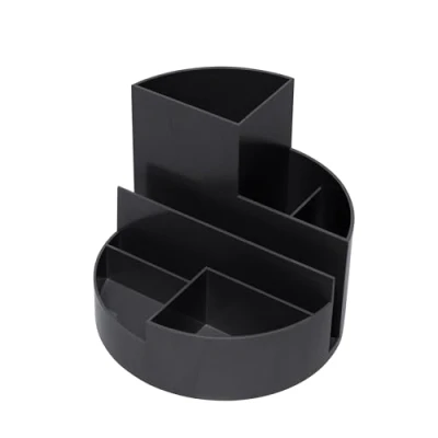 Imagen de MAUL rundbox portabolígrafos, 6 compartimentos Resistente a los golpes ABS, color negro