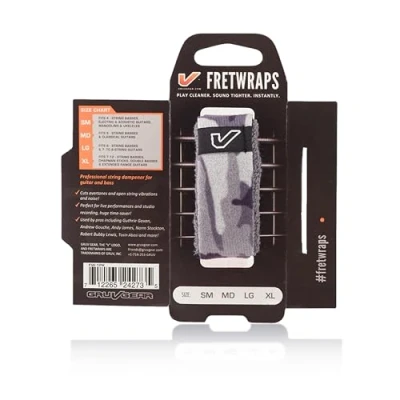 Imagen de Gruv Gear FretWraps Camo String Muter 1 Pack (Camo White/Brown, Small)