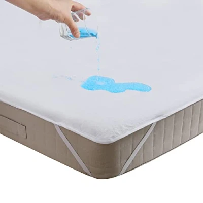 Imagen de Beedsooth Protector de Colchón 180x200cm Impermeable, Funda Colchón, Rizo,Cubre Algodón Transpirable y Antiácaros Hipoalergénico