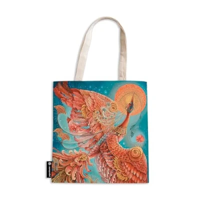 Imagen de Bolsa De Algodón Pájaro Fuego (380x380x90) Con Bolsillo Interi Or Y