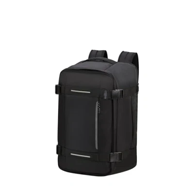 Imagen de American Tourister Urban Track Mochila de viaje, 55 cm, 44 L, Negro (Asphalt Black)