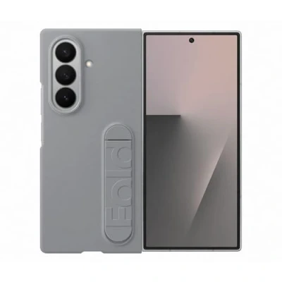 Imagen de Funda De Silicona Samsung Gris Y Protector Pantalla Para Galaxy Z Fold7
