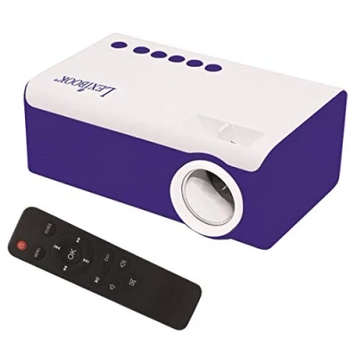 Imagen de Lexibook PRJ150 Mini proyector de Video HD, Home Cinema, Altavoz Incorporado, Control Remoto Incluido, conectividad HDMI/USB/AV/Micro SD, Azul/Blanco