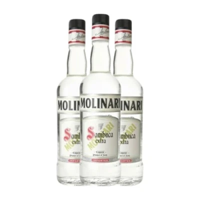 Imagen de Licores Molinari Sambuca Extra 70 cl (Caja de 3 Botellas cl)