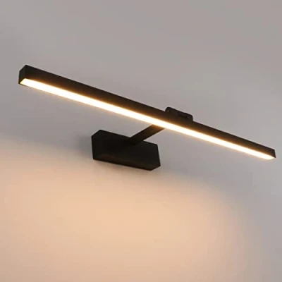 Imagen de Klighten Lampara Espejo Baño Luz Led 60cm, 18W 1170 Lumen, Impermeable IP44 , Aplique Moderno, Blanco Cálido 3000K, Nero