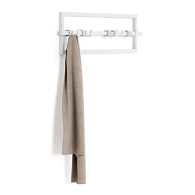 Imagen de Umbra Cubiko Perchero de pared con 5 ganchos, Blanco