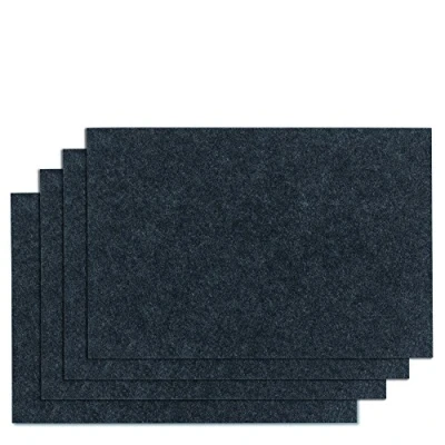 Imagen de kela (4x12323 Juego de Mesa Felia Gris Oscuro, 4 Piezas, Fieltro, Dunkelgrau,