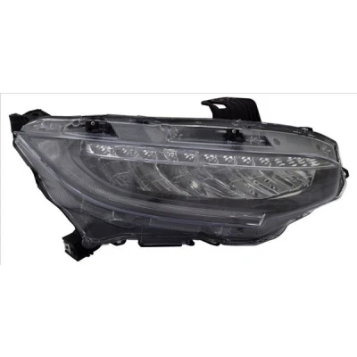 Imagen de TYC 20 15266 00 9 Faros izquierda LED con luz diurna para circulación por la derecha LED, electromotor