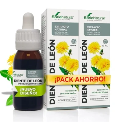Imagen de Soria Natural Extracto de Diente León Apoya la Salud del Hígado, Ayuda en Digestión, Detox, Función Hepática Herbal Botella con 50ml PACK 2 (2)