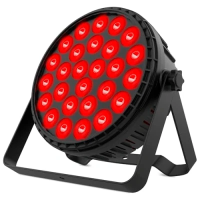Imagen de Audibax Dallas 162 RGBW Cabeza Móvil para Discoteca Foco Profesional 162W Equipado con 27 luces LED de 6W Sincornización Música Modo Automático Conexión DMX 4 o 8 Canales