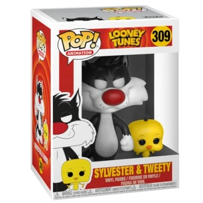 Imagen de Funko Pop! Animation Looney Tunes Sylvester Cat &amp; Tweety Silvestre Figura de Vinilo Coleccionable Idea Regalo Mercancia Oficial Juguetes para Niños y Adultos TV Fans