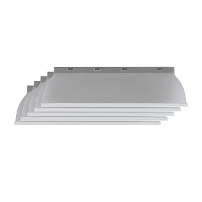 Imagen de HARDY WORKING TOOLS Hojas para masilla 40 cm de repuesto hoja intercambiable, repuesto, superficie acero inoxidable Espátula enlucir 5 piezas