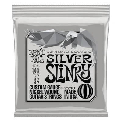 Imagen de Ernie Ball John Mayer Silver Slinky Cuerdas para guitarra eléctrica, calibre 10,5 47