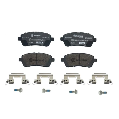 Imagen de BREMBO P 24 072X Juego de pastillas freno excl. contacto avisador desgaste con tornillos pinza accesorios FORD: FIESTA 6