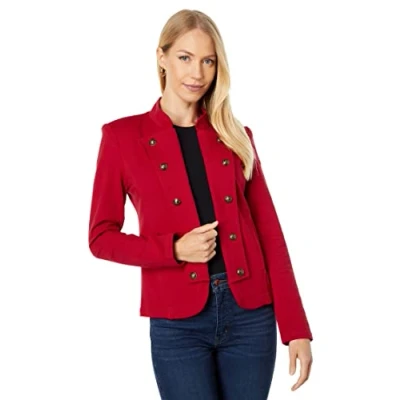 Imagen de Tommy Hilfiger Chaqueta de Banda Blazer Casual, Ají Picante, 36 para Mujer