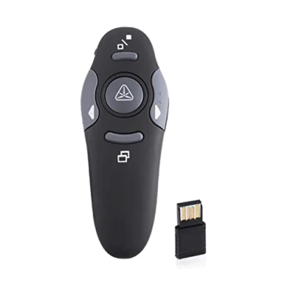Imagen de SanSixi 2.4GHz USB Inalámbrico Powerpoint Presentación PPT Flip Pen Puntero Clicker Presentador con luz roja de Control Remoto para el Profesor