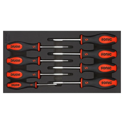 Imagen de SONIC 600824 Módulo herramientas 8 T9, T10, T15, T20, T25, T27, T30, T40 Acero cromo vanadio Torx
