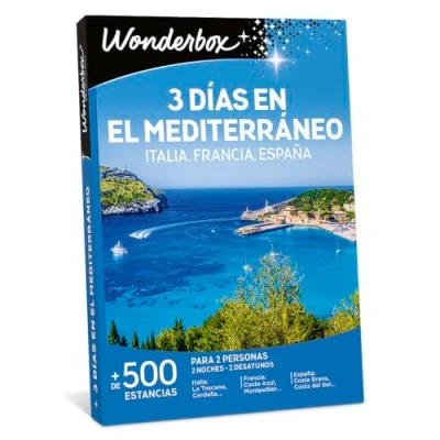 Imagen de WONDERBOX Caja Regalo 3 días en el Mediterráneo 1 Noche o 2 Noches con desayunos para Personas Junto a su Mascota 960 estancias Ideas
