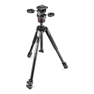 Imagen de Manfrotto 190X Kit trípode de 3 Secciones en Aluminio con rótula 3Way 804 MkII
