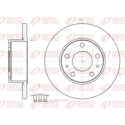 Imagen de REMSA 61202.00 Disco de freno Eje trasero 276, 276 16 5 macizo IVECO: DAILY 3, 3 Kasten/Kombi