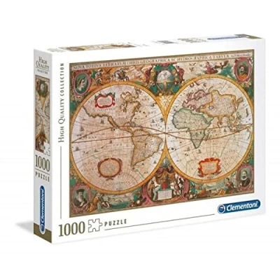 Imagen de Clementoni Puzzle de 1000 piezas, High Quality, diseño Mapa Antiguo (312290), 10+