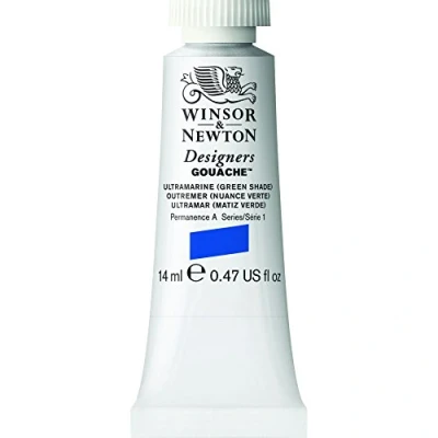 Imagen de Winsor &amp; Newton Témpera, 14 ml, Tubo, color Ultramarine/Green Shade
