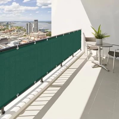 Imagen de SUNNY GUARD Balcon Privacidad 90x600cm Pantalla para Balcón Jardín Protección de Privacidad,Protección UV,Impermeable,a Prueba Viento,Adecuado balcons Jardines terrazas,Verde