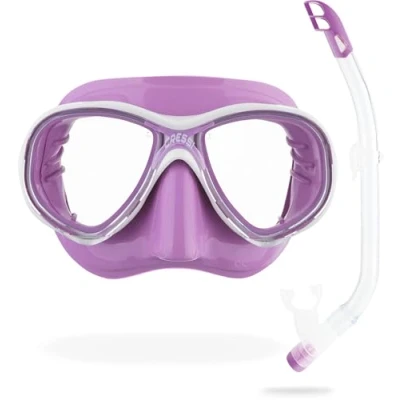 Imagen de Cressi Set Marea Vip Jr Gafas y tubo de buceo para niños rosa