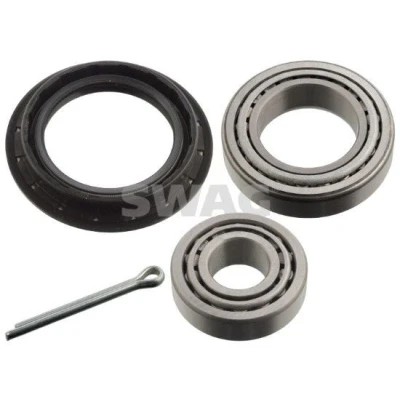 Imagen de SWAG 40 85 0002 Juego de cojinete rueda con anillo retención Rodamiento rodillos cónicos OPEL: Vectra A Berlina, Corsa B Hatchback
