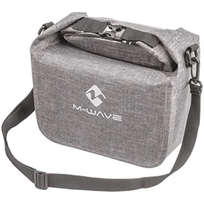 Imagen de M Wave Front, Suburban Bolsa Para Manillar De Bicicleta Unisexo, Gris (Grey), Ca. 13x28x21 Cm