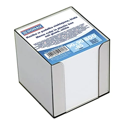 Imagen de Danubio 7492001pl de 09 fichero/portanotas/ Bloc notas, 90 x 85 mm, 800 hojas, color blanco
