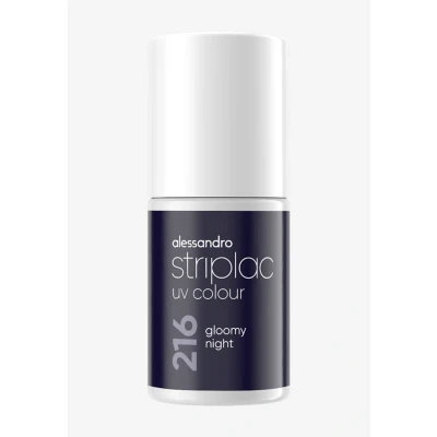 Imagen de alessandro Striplac Gloomy Night Esmalte de uñas UV Opaco y resistente a los arañazos hasta 15 días Fácil aplicación Tecnología extracción suave Vegano Azul, 6,5 ml