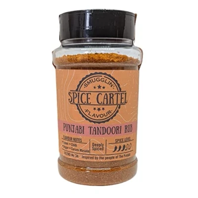 Imagen de Spice Cartel&#039;s Punjabi Tandoori Masala. Herbe artesanal y mezcla de especias inspirada en Goa. Da vida a tu pollo con este delicioso marinado. 240G agitador. Hecho mano amor el Reino Unido.