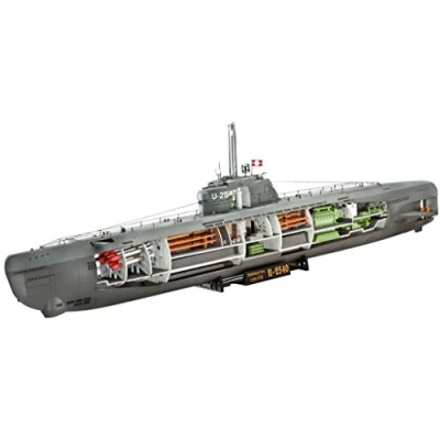 Imagen de Revell Maqueta submarino alemán Type XXI con interior, Kit modello escala 1:144 (5078) (05078)