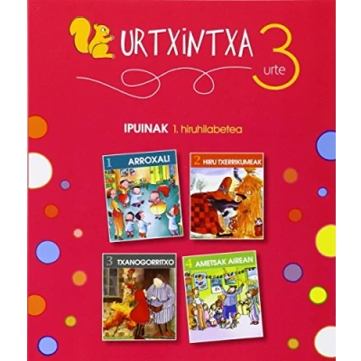 Imagen de Urtxintxa 3 urte 1. hiruhilabeteko ipuinak (1 4)