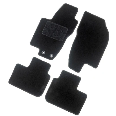 Imagen de AutoStyle TM BM565 Juego de alfombrillas suelo textil delante y detrás 4 negro