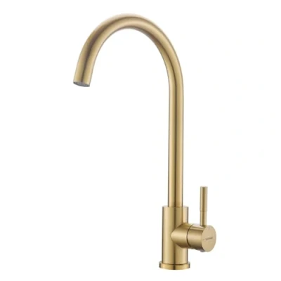 Imagen de GRIFEMA G4008Y Grifo, 360 Giratorio Cocina Monomando Fregadero Agua Fría y Caliente, Amarillo (Gold) [Exclusivo en Amazon]